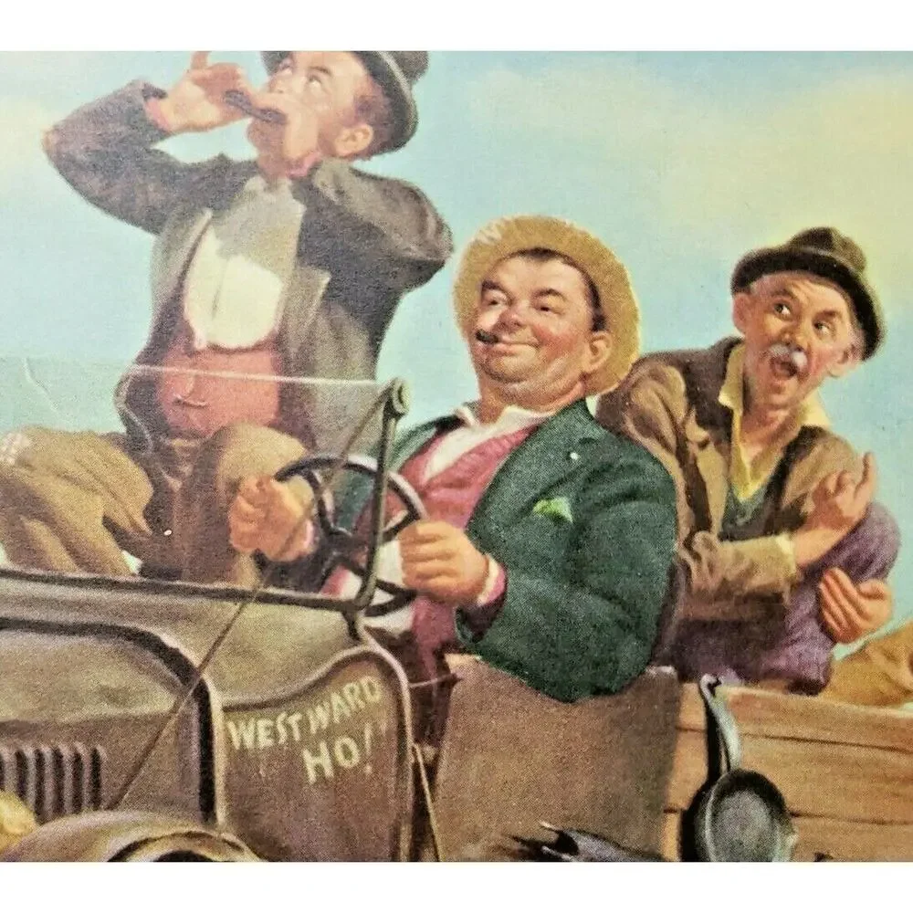 1930's Rare Print “Westward Ho!